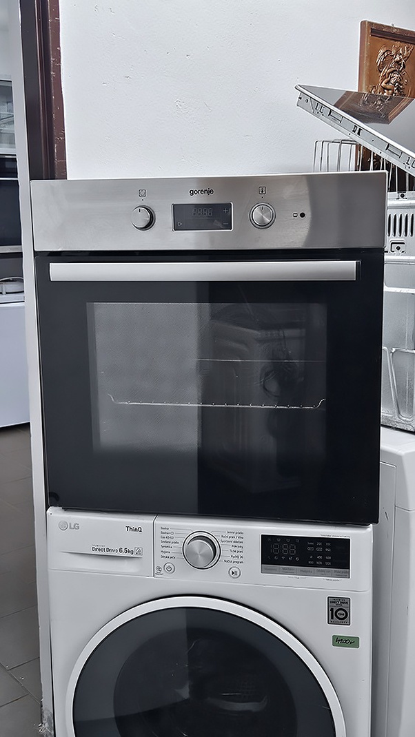 Horkovzdušná trouba GORENJE, gril, design: nerez – Samostatné vestavné trouby | Elektro Bazar Liberec