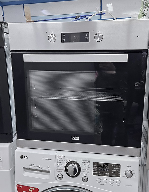 Horkovzdušná trouba BEKO, gril, design: nerez – Samostatné vestavné trouby | Elektro Bazar Liberec