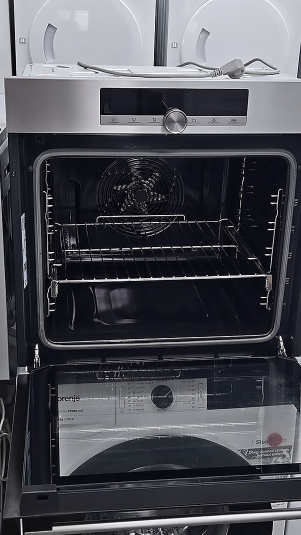 Horkovzdušná trouba MORA, gril, design: nerez – Samostatné vestavné trouby | Elektro Bazar Liberec